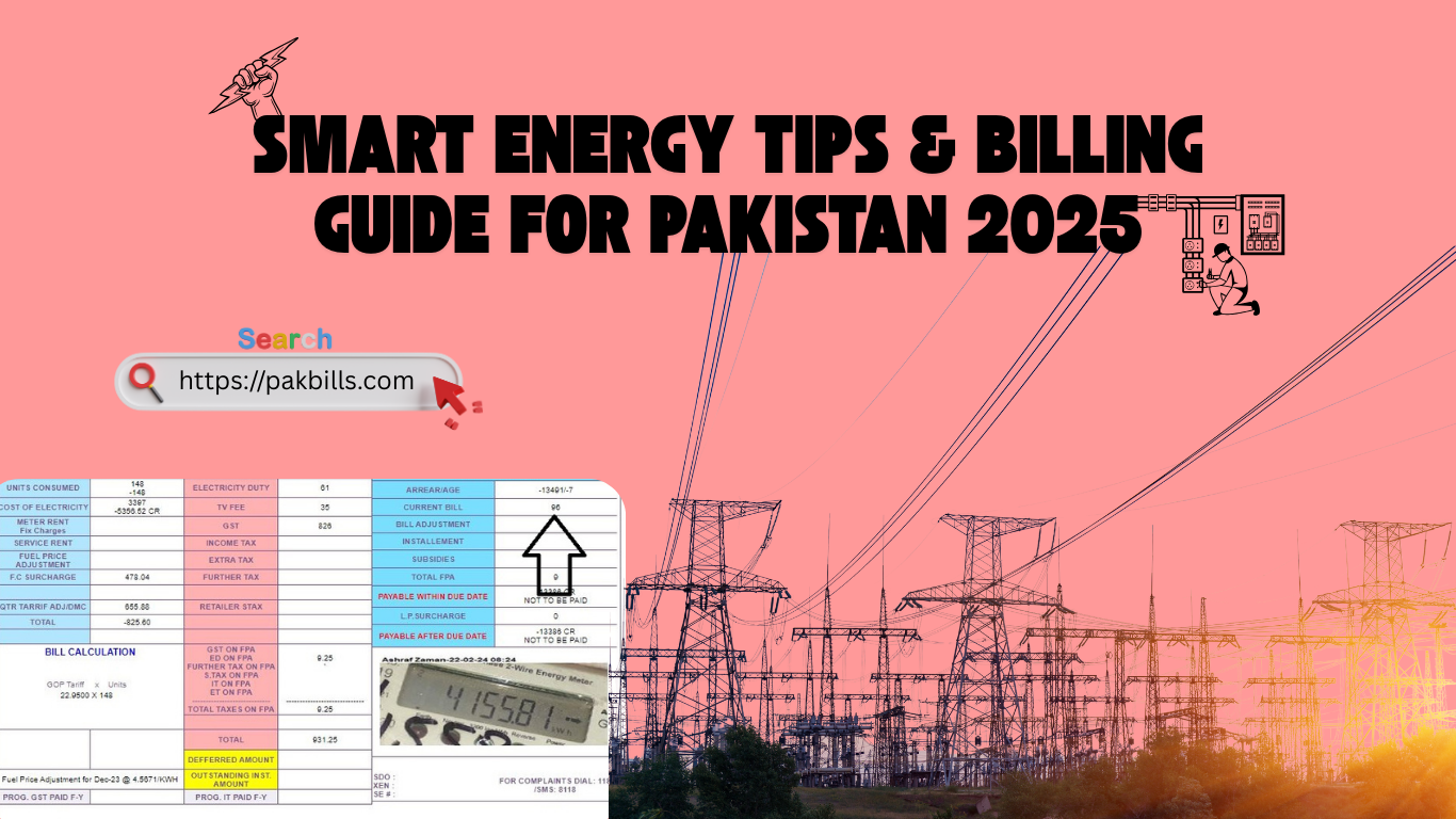 Smart Energy Tips & Billing Guide for Pakistan 2025