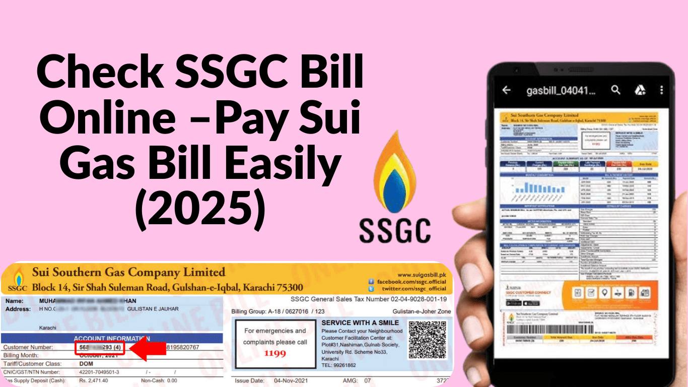 Check SSGC Bill Online –Pay Sui Gas Bill Easily (2025)