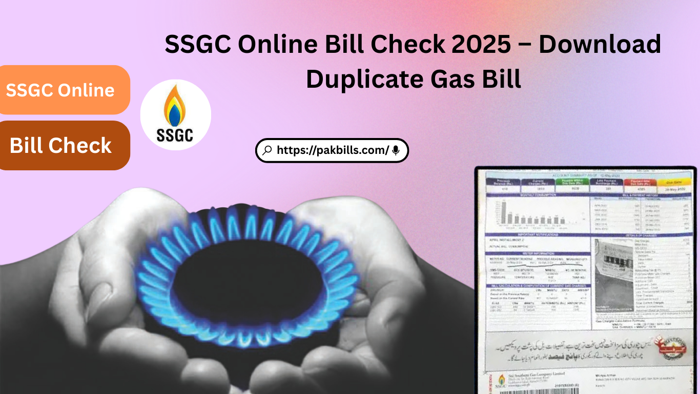 SSGC Online Bill Check 2025 – Download Duplicate Gas Bill