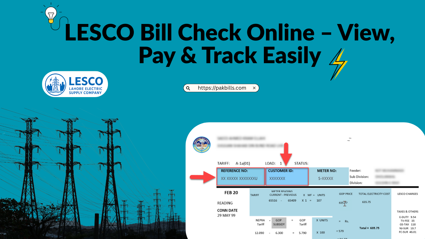 LESCO Bill Check Online – View, Pay & Track Easily